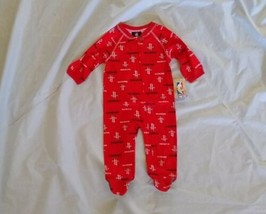 NBA Baby Unisex Houston Rockets One Piece Pajama Cozy Red Sz 12M - £13.80 GBP
