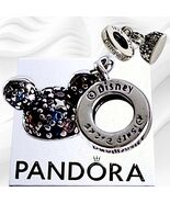 Pandora Disneyland 70th Rainbow  Anniversary Mickey Ears Charm US SELLER  - $1,552.32 MXN
