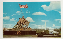 Iwo Jima Statue DeWeldon WW2 War Memorial Arlington Virginia VA Postcard c1960s - £3.93 GBP