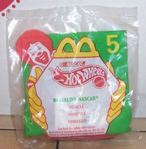 1998 Mcdonalds Happy Meal Toy hot wheels #5 Ronald Nascar MIP - £11.78 GBP