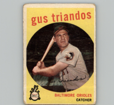 Gus Triandos #330 Topps 1959 Baseball Card (Baltimore Orioles) *G - £2.40 GBP