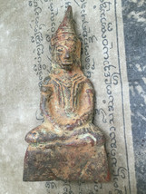 Perfect Antique Big Phra Chaisongkram Top Old Statue Ancient Buddha Thai... - £31.45 GBP