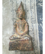Perfect Antique Big Phra Chaisongkram Top Old Statue Ancient Buddha Thai... - £31.55 GBP