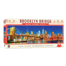 Masterpieces Puzzle Panoramic (1000 pcs) - Brooklyn Bridge - £38.41 GBP