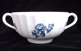 Royal Worcester Blue Sprays Cream Soup Bowl (Ribbed) - £3.76 GBP