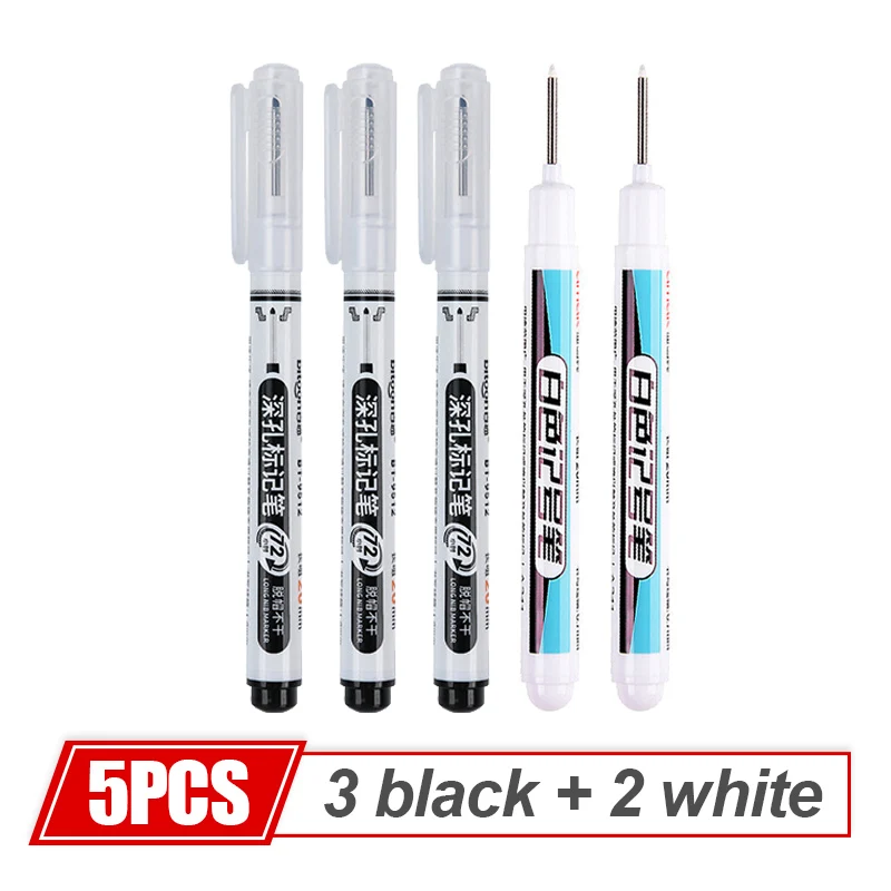 5/8pc 20mm Nib Deep Hole Long Head Markers Pen Waterproof Bathroom Ceic wor Deco - £45.36 GBP