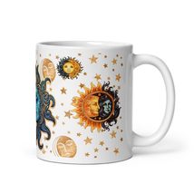 Boho Celestial Sun Moon Coffee &amp; Tea Mug Bohemian Eclipse Design - £7.98 GBP+