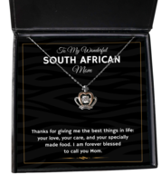 Necklace Present For South African Mom - To My Wonderful Mom - Jewelry Crown  - £39.41 GBP