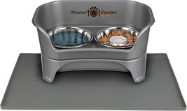 Neater Pets Express Mess-Proof Slow Feed Bowl &amp; Water Bowl With Neater Mat Water - $76.99