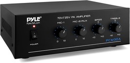 Compact Mini Home Power Amplifier - 60W Smart Small Indoor Audio, Pyle Pcm30A. - £92.55 GBP