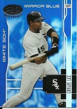 2003 Leaf Certified Materials Mirror Blue Carlos Lee 41 White Sox 25/50 - £3.12 GBP