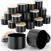 Upgraded 24 Pack Candle Tins 8 Oz with Lids, Bulk Empty Candle Jars for Making C - £23.51 GBP