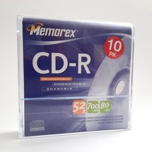 Memorex 10PK CD-R 52X 700MB 80min 10 pack CD-R Discs Sleeves Open Box - $5.59
