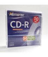 Memorex 10PK CD-R 52X 700MB 80min 10 pack CD-R Discs Sleeves Open Box - £4.39 GBP