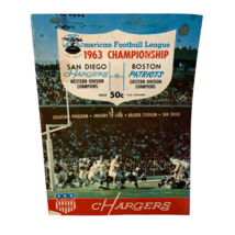 VTG 1963 AFL Championship San Diego Chargers  Boston Patriots Football P... - $1,287.00