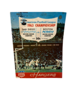 VTG 1963 AFL Championship San Diego Chargers  Boston Patriots Football P... - £1,012.39 GBP
