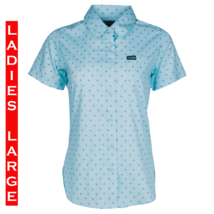 DIXXON FLANNEL - AVERY Party Shirt S/S - Blue - Women&#39;s Large - $69.29