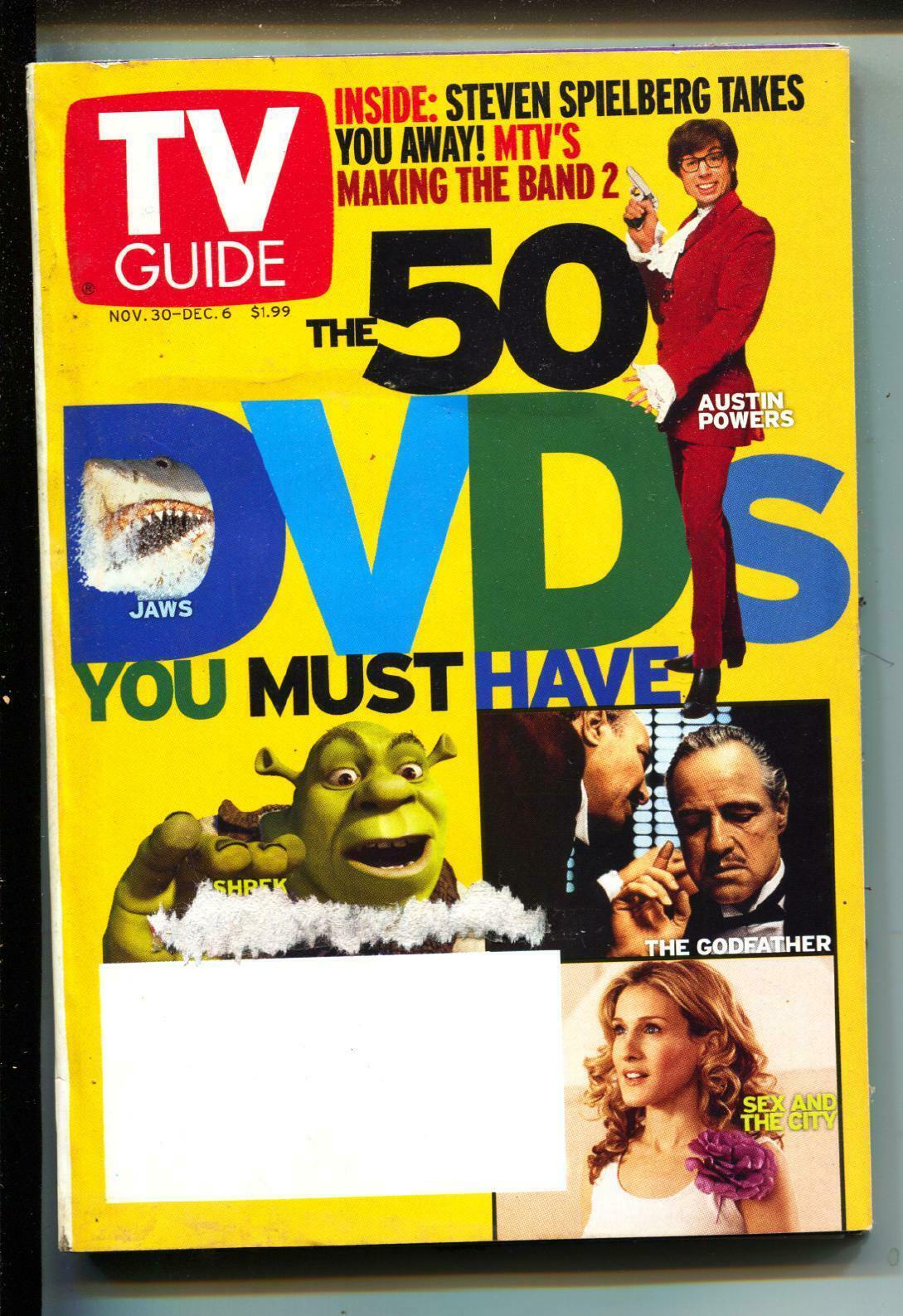 Primary image for TV GUIDE11/30/2002-50 Best DVD's-St. Louis Edition-VG