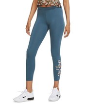 Nike Womens Sportswear Printed-Logo 7/8 Length Leggings X-Small Ash Green - $49.41