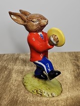 Royal Doulton Cymbals Bunnykins Figurine DB025 Golden Jubilee Red OOMPAH... - $52.62