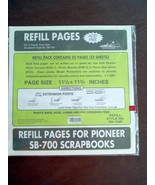 Pioneer X-Pando Post Style Scrapbook Refill Pages SB-700R 25 Sheets Buff... - €11,95 EUR