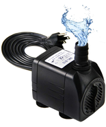 Water Pump 300GPH 48 Hours Dry Burning Fountain Submersible 3 Nozzle NEW - £20.90 GBP