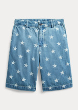 POLO RALPH LAUREN Boys Embroidered Logo Shorts Stars Blue Size 8 $55 - NWT - £14.11 GBP