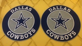 2 DALLAS COWBOYS 12”INCH SEW/IRON PATCH NFL FOOTBALL  APPAREL EMBROIDERED - £35.39 GBP