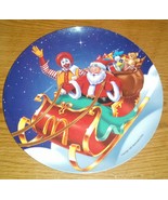 Vintage 1997 Christmas Collector&#39;s Plate Melamine Ronald McDonald &amp; Sant... - £3.95 GBP