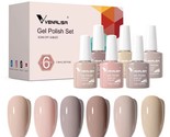 Venalisa Newest 6pcs/Kit Shiny/Shimmer/Glitter Gel Nail Polish Kit Soak Off UV - $24.74