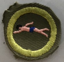 vintage boy Scouts  --- Swimming merit badge  - $9.99