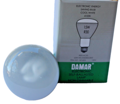 10 LOT DAMAR 24160A CFL BULBS 15W R30 4100K CRI 82 120V E26 BASE - $80.00