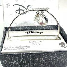 Disney Mickey Dream It - Do It Charm Bangle Bracelet Swarovski Crystals - £16.18 GBP