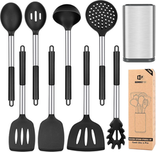 Silicone Cooking Utensil Set, 8Pcs Non-Stick Cookware with Stainless Ste... - $64.46+