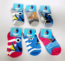 NEW Disney Pixar Finding Dory Unisex Kids&#39; Socks Set (6 Pairs) Sock Size: 4-6 - £9.70 GBP