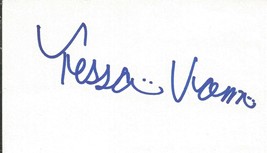 Tessa Vonn Signed 3x5 Index Card Threat Matrix - £15.54 GBP