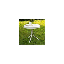 Crosley Furniture Griffith Metal 20 in. Side Table in White Finish - $130.48