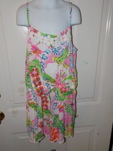 Lilly Pulitzer  Nosie Posey Floral Pink Romper Size 14/16 (XL) Girl&#39;s - $25.55