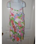 Lilly Pulitzer  Nosie Posey Floral Pink Romper Size 14/16 (XL) Girl&#39;s - £20.00 GBP