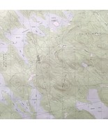 Map Scraggly Lake Maine 1988 Topographic Geo Survey 1:24000 27 x 22&quot; TOPO8 - $44.99