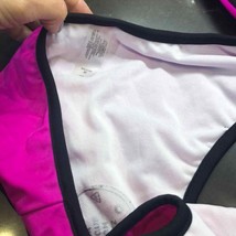 Hot pink &amp; black trim bathing suit juniors size M bikini - $18.81