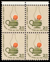 1611, Mint NH $2 Lantern Orange Color Shift Freak Error Block * Stuart Katz - £117.20 GBP