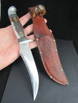 Vintage Western Hunting Knife S-639 sheath Skinner Bowie Hunter Rare 67-77 - £47.07 GBP