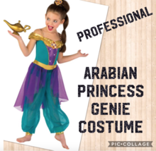 GENIE ARABIAN DANCE PAGEANT COSTUME Halloween  - £51.68 GBP