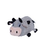 Fattiez Cow Plush Stuffed Dog Toy Grey Medium Grunt Sound - $17.84 CAD