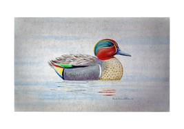 Betsy Drake Green Wing Teal Duck 30 X 50 Inch Comfort Floor Mat - £71.21 GBP