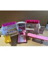 Barbie Care Clinic Playset Ambulance Transforms To Hospital Lights Sound... - £22.88 GBP
