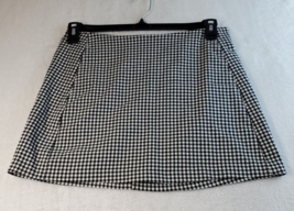 Urban Outfitters Skirt Womens Medium Black White Check Polyester Back Zipper - £13.30 GBP