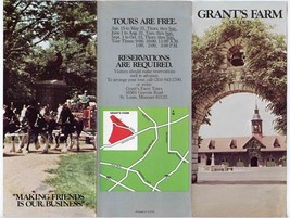 Grant&#39;s Farm Brochures St Louis Missouri 1970&#39;s Anheuser Busch Brewery  - £14.09 GBP