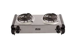 Portable Small Electric Stove Top 2 Burners Range Double Hot Plate Countertop US - £41.55 GBP